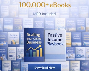 100,000 PLR eBook Bundle, Massive Digital Library, Resell Rights Included, eBooks Collection, Passive Income, Digital Download