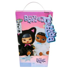 Auténtico llavero de peluche coleccionable de la serie Bratz Bratziez Iconz en caja sorpresa.