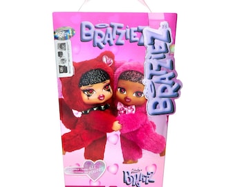 Auténtica muñeca de peluche Bratz Bratziez Sweetheartz Iconz Seriez, llavero con colgante en caja sorpresa.