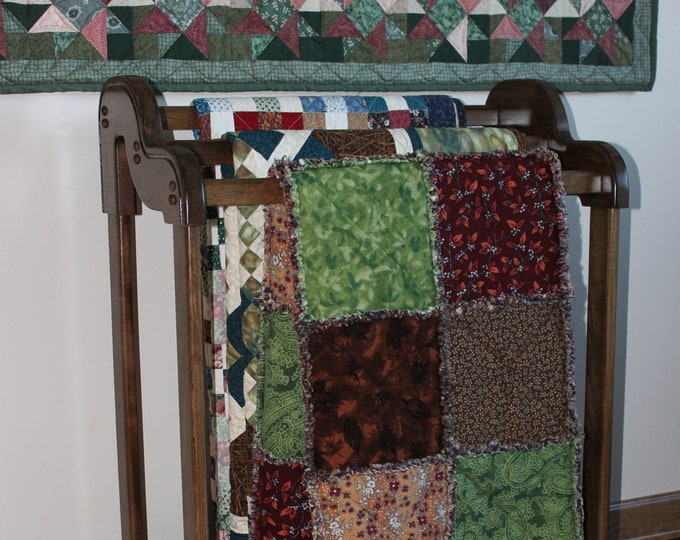 Tiered Cherry Quilt Rack Dark Brown 25 Other Colors Etsy