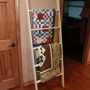 Painted 72&quot; Tall Ladder Rack, In 20&quot;, 22&quot;, 24&quot; Widths, 48 Different Color Choices, Options: Painted Only, Antiqued, Antiqued and Distressed