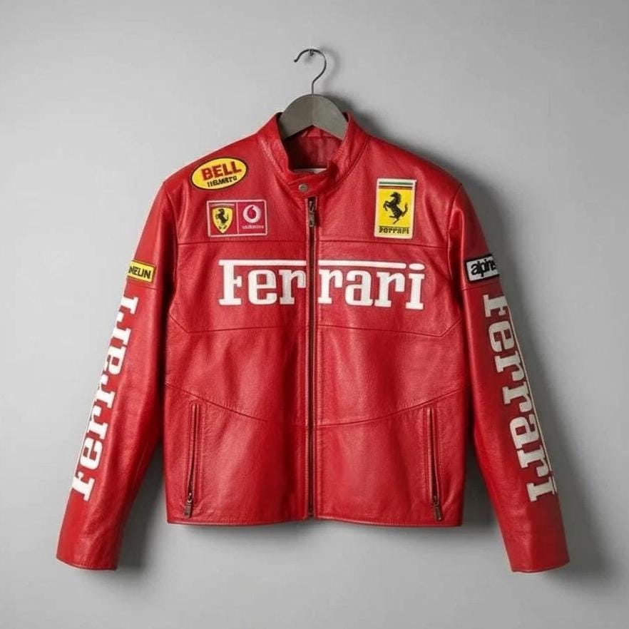 Ferrari レザージャケット ブラックのウィメンズ レザー ジャケット ショルダーパッド付き | Ferrari®