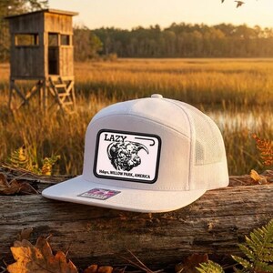 Lazy J Ranch Pink Willow Cattle Headquarters Classic Five Panel Trucker Hat