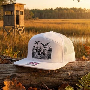 Duck Hunting Hat | Black Lab Retriever Patch Cap | Outdoor Gear