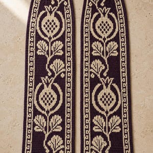 Overlay Mosaic Crochet Scarf Pattern – Pomegranate Moon Garden Botanical PDF