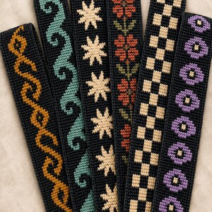 Overlay Mosaic Crochet Strap Pattern, 6 Camera Guitar and Bag Designs PDF