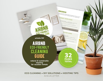 Airbnb Eco-Friendly Cleaning Guide, Natural Cleaning Tips and DIY Recipes for Vacation Rentals