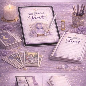 Diario de Tarot Imprimible PDF | Journal de Tiradas de Tarot | Diario de Reflexión Tarot | Tarot Journal Digital para GoodNotes y Notability