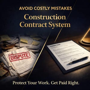 Residential Construction Contract Template | Home Renovation Agreement (Word Doc)