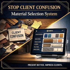 Interior Design Material Selection Sheet | Renovation Procurement Tracker (Excel Template)