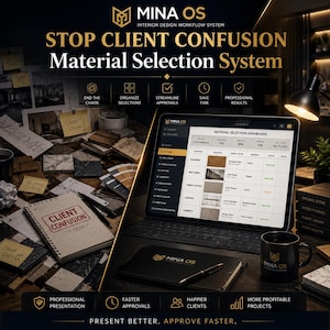 Interior Design Material Selection Sheet | Renovation Procurement Tracker (Excel Template)