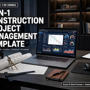7-in-1 Construction Management Bundle, Contractor Workflow Templates (Digital Download)