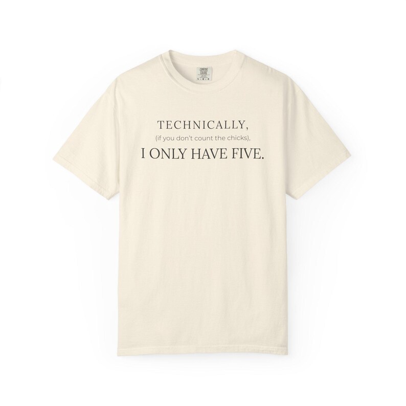 Grappig shirt kip moeder technisch gezien heb ik er maar vijf T-shirt gekke kip dame cadeau Moederdag achtertuin kip keeper tshirt boerderij mama afbeelding 9