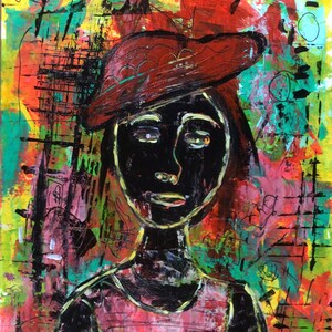 Abstract painting; original acrylic abstract painting;modern abstract painting;whimsical art;fantasy painting.