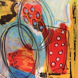 Abstract painting; original acrylic abstract painting;expressionist painting;modern art;contemporary painting.