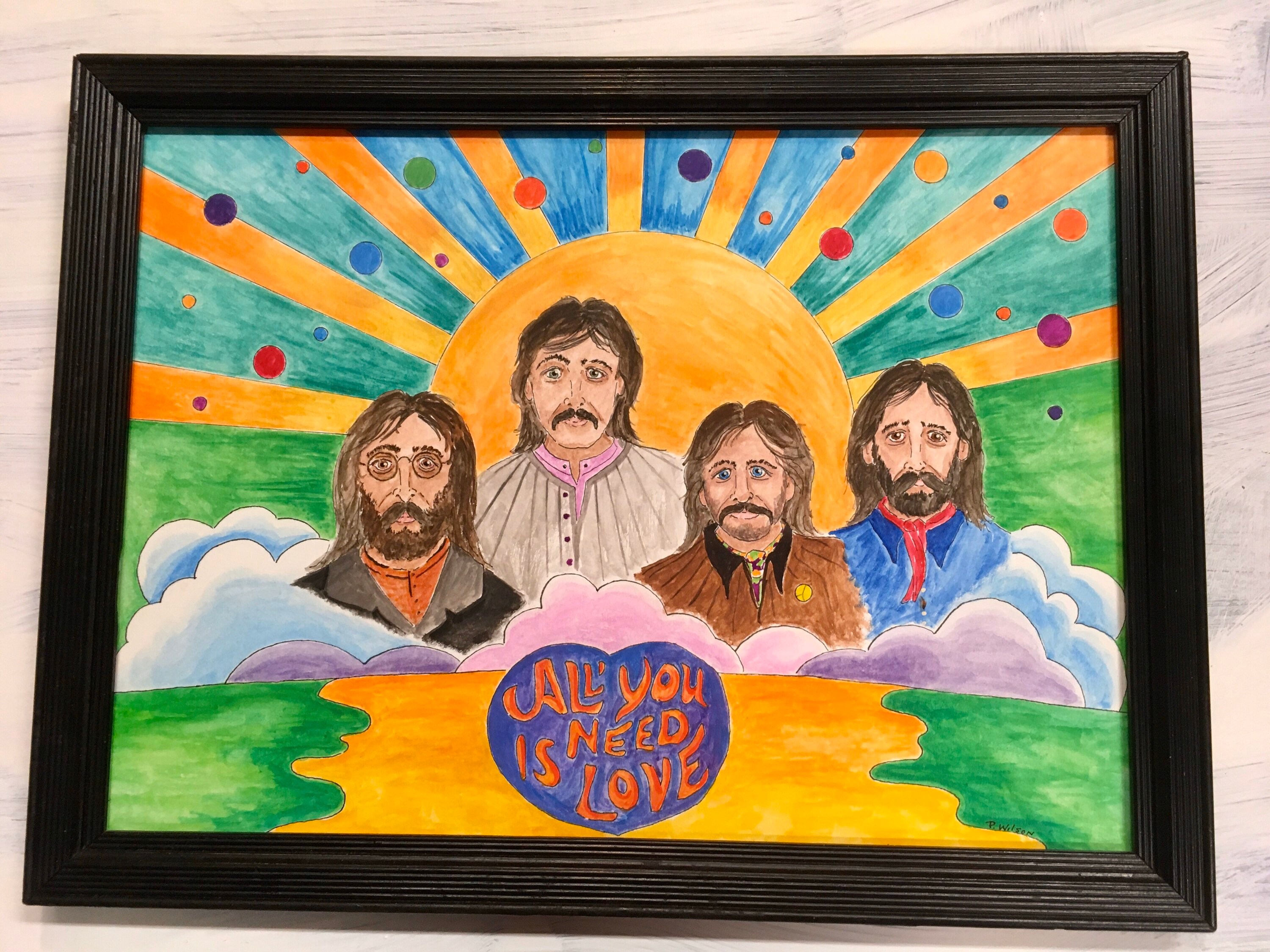 Peter Max Beatles - Etsy