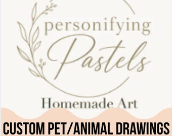 Custom Pet Drawings, one off Pieces A4