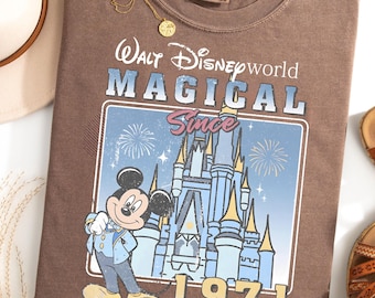 Vintage DisneyWorld 1971 Comfort Colors Shirt, Mickey Castle Sweatshirt, Magical Castle Shirt, Disney Castle Shirt, Magic Kingdom Shirt
