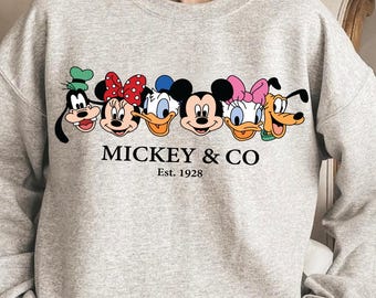 Retro Mickey & Co 1928 Shirt, Vintage Disney Shirt, Mickey And Co, Disneyworld Shirts, Family Mickey And Friends Shirt, Disney Family Shirt
