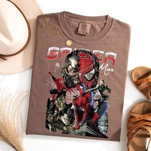 Disney The Amazing Spider Man Shirt, Marvel Avengers Shirt, Vintage Spiderman Comic Shirt, Spider Man T-Shirt, Disney Spider Kids Shirt image 3