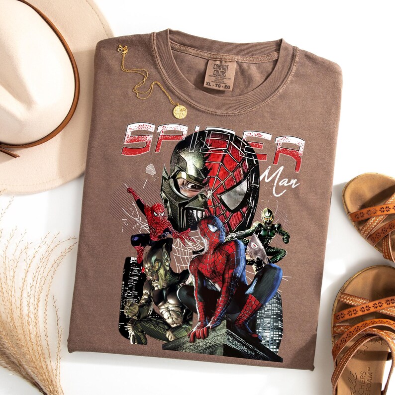 Disney The Amazing Spider Man Shirt, Marvel Avengers Shirt, Vintage Spiderman Comic Shirt, Spider Man T-Shirt, Disney Spider Kids Shirt image 3