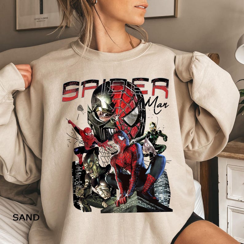 Disney The Amazing Spider Man Shirt, Marvel Avengers Shirt, Vintage Spiderman Comic Shirt, Spider Man T-Shirt, Disney Spider Kids Shirt image 6