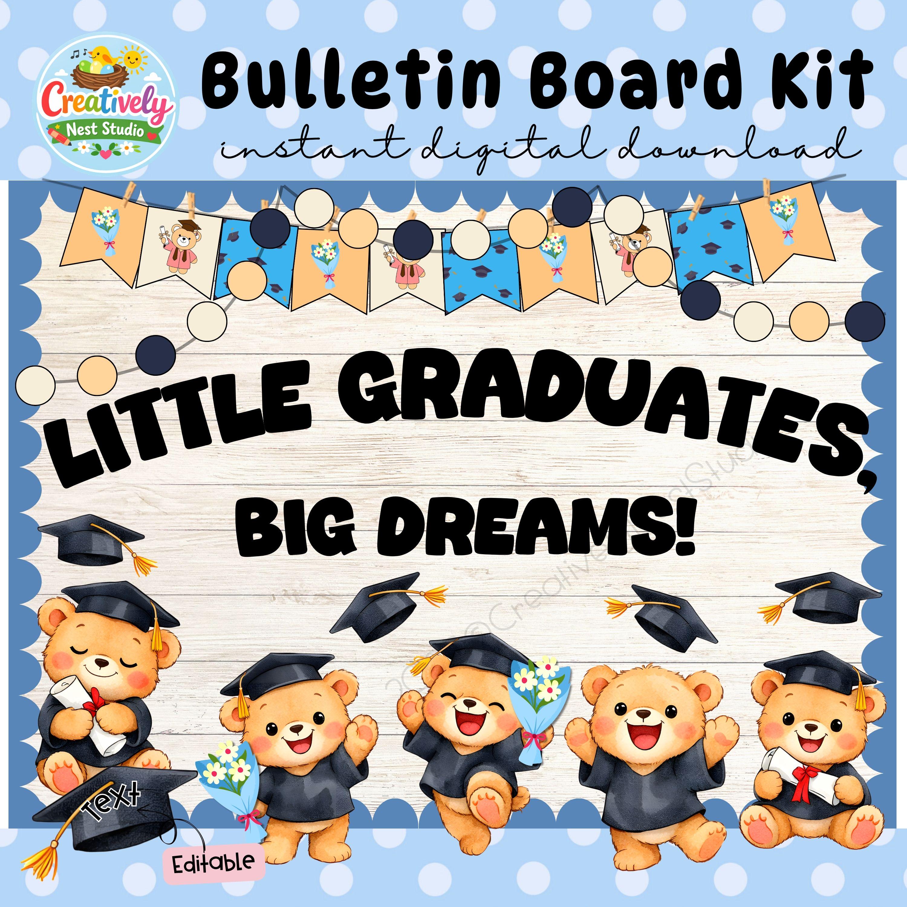 Graduation Bulletin Board Kit | End of Year Classroom Decor | Editable ...