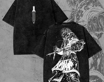 Vinland Saga | Anime Street Tee | Oversized Graphic T-Shirt | Vintage Wash | Manga Viking Saga Shirt