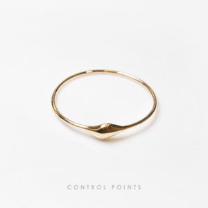Druppel - 18k vergulde sterlingzilveren ring