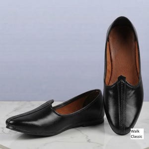 Premium Black Leather Mojari for Men, Traditional Indian Jutti, Sherwani Wedding Shoes, Groom Grooming Mojri, Punjabi Jutti Slip-ons