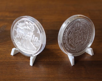 Supporti per esporre monete e capsule d'argento