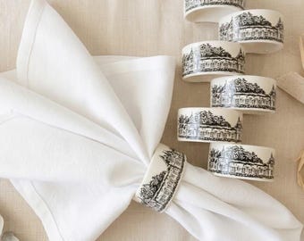 Set of 7 Villeroy & Boch Le Chateau Napkin Rings Fine French Country Dining