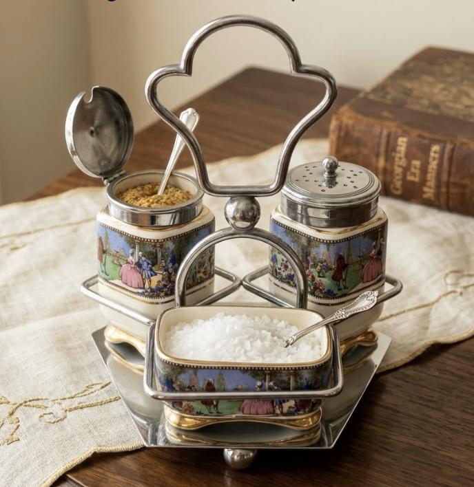 Antique Condiment Set - Etsy Canada