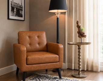Modern Accent Chair for Living Room Bedroom Cozy Reading Nook Mid Century Lounge Chair for Apartment Home Office