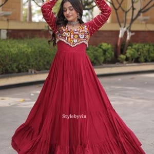lady frock dress Long Frocks Women animal dress