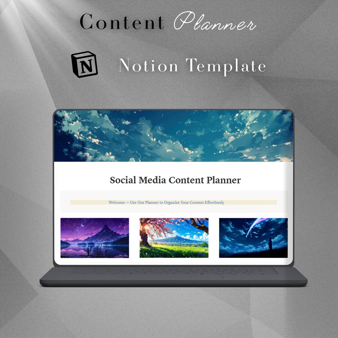 Modèle de planificateur de notions Contenu des médias sociaux ...