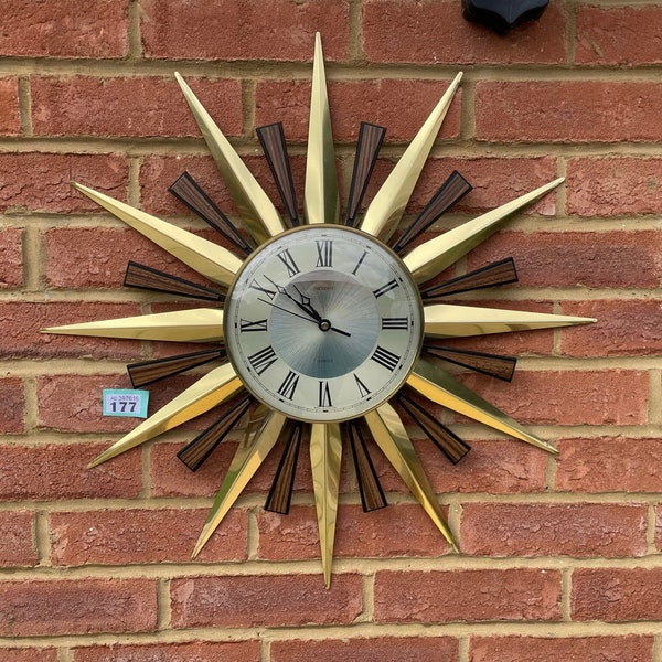 Metamec Starburst Clock (177) - Vintage Sunray Clock
