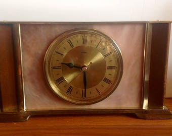 Metamec Vintage Clock - Mantel Shelf Recycled Battery Clock