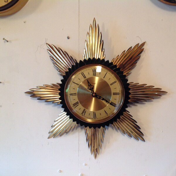 Metamec Starburst Clock - Vintage Sunray Clock