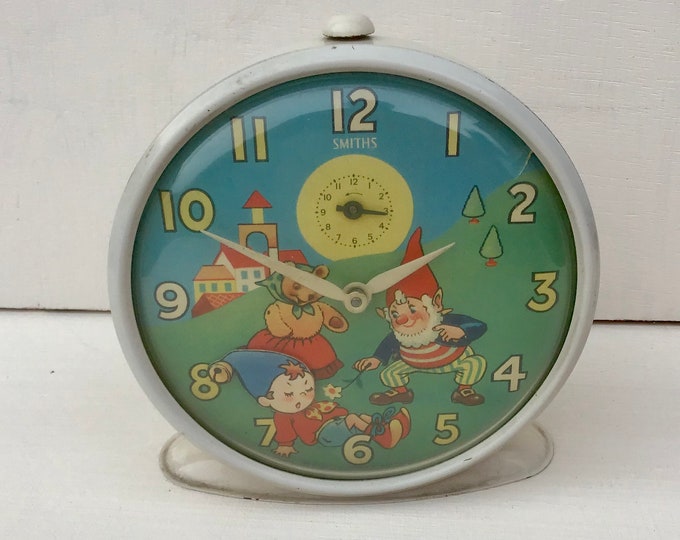 Noddy Alarm Clock Nodding Noddy Alarm Vintage Smiths Alarm Clock Etsy