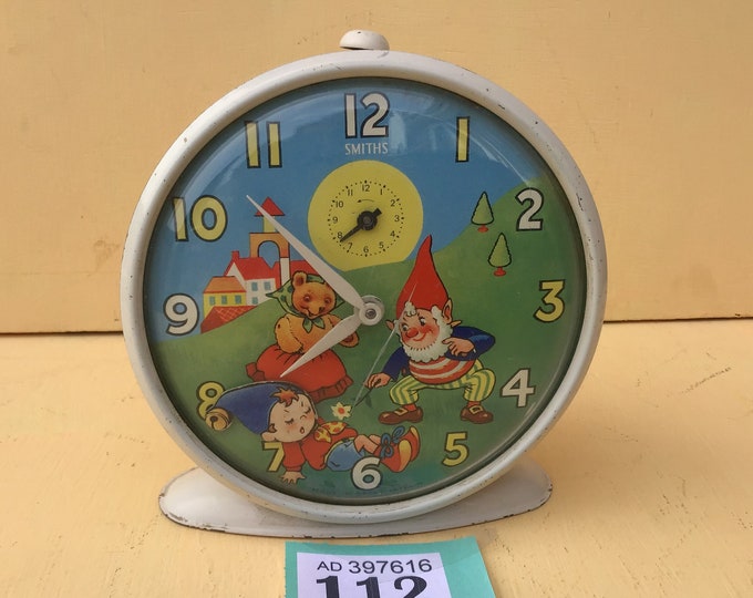 Noddy Alarm Clock Nodding Noddy Alarm Vintage Smiths Alarm Clock Etsy