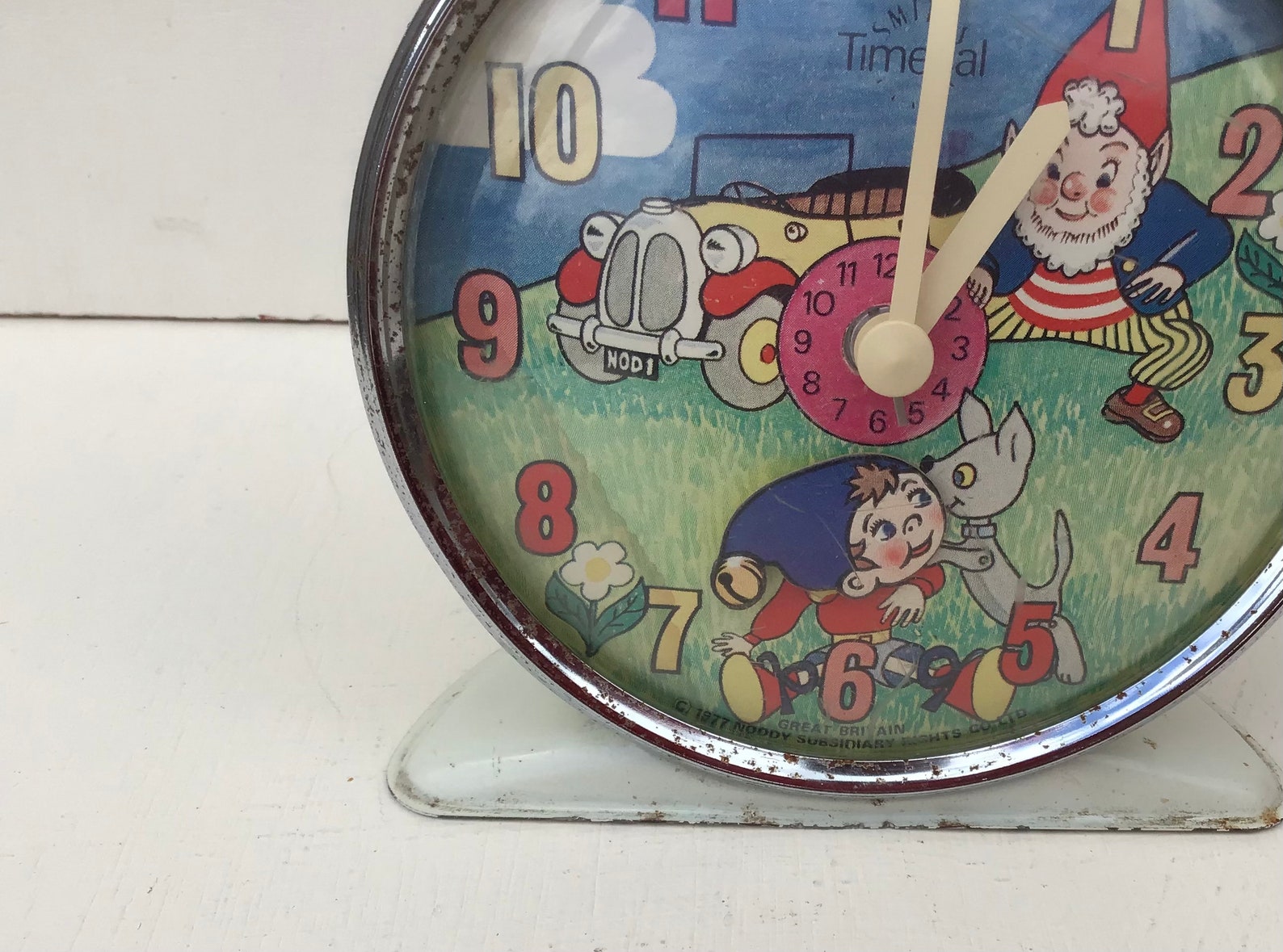 Noddy Alarm Clock Nodding Noddy Alarm vintage Smiths Alarm Etsy