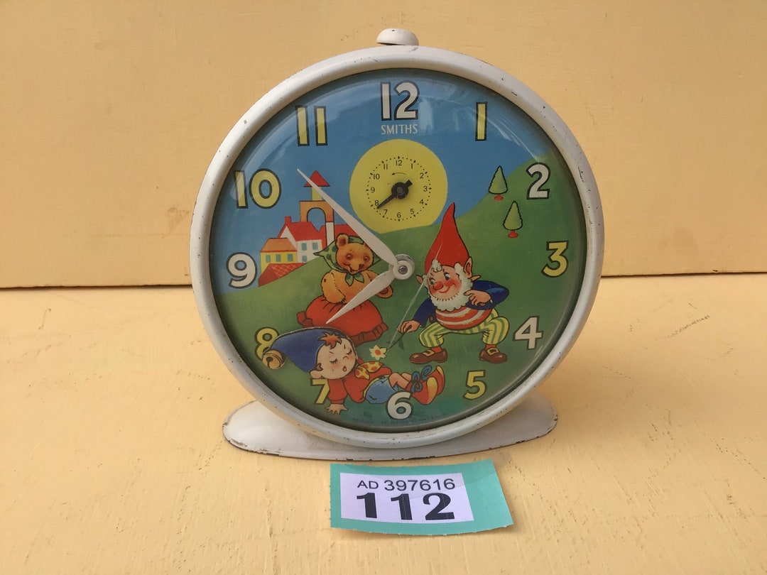 Noddy Alarm Clock Nodding Noddy Alarm Vintage Smiths Alarm Etsy