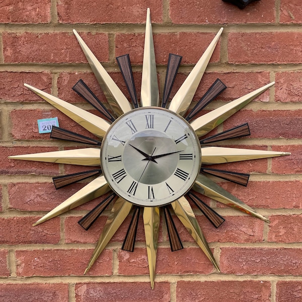 Metamec Starburst Clock (208) - Vintage Sunray Clock