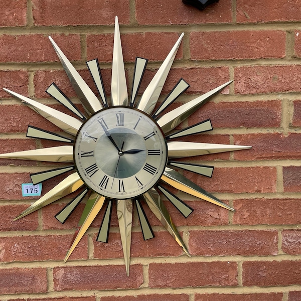 Metamec Starburst Clock (175) - Vintage Sunray Clock