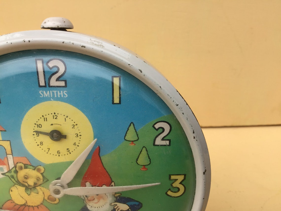 Noddy Alarm Clock Nodding Noddy Alarm Vintage Smiths Alarm Etsy