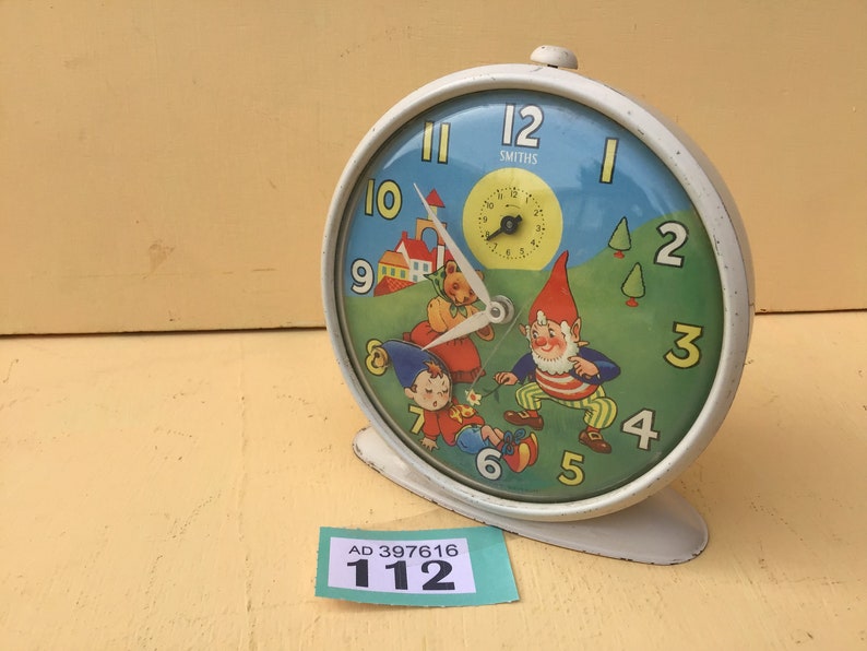 Noddy Alarm Clock Nodding Noddy Alarm Vintage Smiths Alarm Etsy