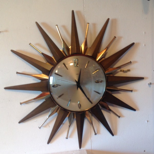 Metamec Starburst Clock - Vintage Sunray Clock