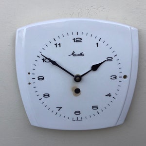 Vintage Mauthe Ceramic Kitchen Clock