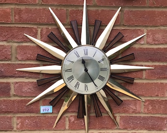 Metamec Starburst Clock (192) - Vintage Sunray Clock